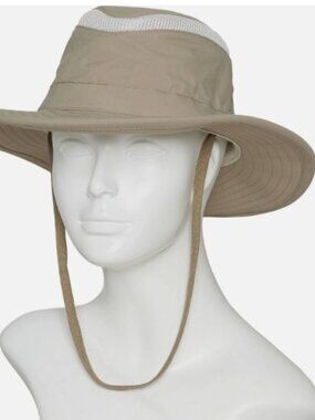 NWT TILLEY Women's LTM6 Airflo Broad Brim UPF 50 Hat Size 7-1/8